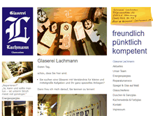 Tablet Screenshot of glaserei-lachmann.de